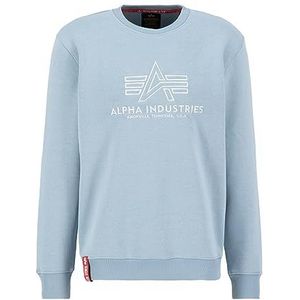 Alpha Industries Basis Geborduurd Sweatshirt voor Mannen Greyblue