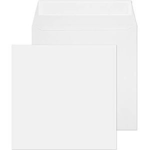 Blake Puur dagelijks 140 x 140 mm 100 gsm vierkante Peel & Seal Enveloppen (0140PS) Wit - Pack van 500