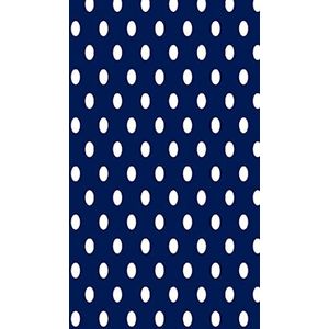 Homemania bedrukt tapijt, 25% polyester, 75% katoen, blauw, wit