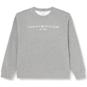Tommy Hilfiger CRV Mdrn Corp Logo C-nk Swtshrt sweatshirts voor dames, Medium Heather Grijs, 54