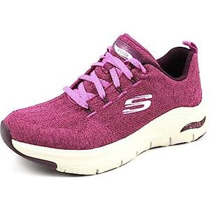 Skechers Dames Arch Fit Sneaker, Rood, 35 EU
