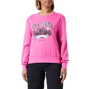 ONLY Onlnomi L/S Wild O-Neck Box Cc SWT Sweatshirt voor dames, Raspberry Rose/Print: roze, L