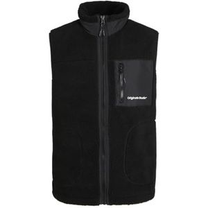 JACK&JONES JORVESTERBRO Teddy Bodywarmer AW24 NOOS vest, zwart, L, zwart, L