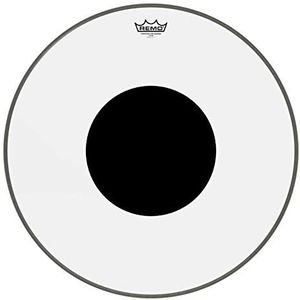 Remo Controlled Sound Clear Black DotTM Drumfell Gecontroleerd geluid, transparant, zwart, Dot Bass 22"" #N/A