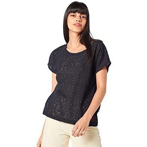 s.Oliver T-shirt voor dames, blauw (Navy Aop 59a1), 34