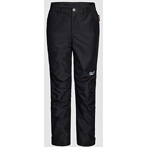 Jack Wolfskin Unisex-Youth Standard Snowy Days Broek, Zwart, 0