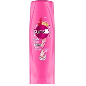 Sunsilk, Conditioner voor lichtvonken, ontwarrende anti-frizz-conditioner, geeft het haar glans, actieve fusie-formule met jojoba-olie, collageen en biotine, 350 ml