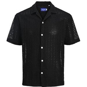 JORCROCHET shirt Resort SS STYD24, zwart, XL