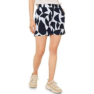 Street One Dames A375270 katoenen shorts, Dark Vintage Blue, 44