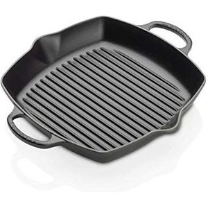 Le Creuset Signature geëmailleerde gietijzeren diepe vierkante grillpan met hulpgreep, voor alle soorten kookplaten en ovens