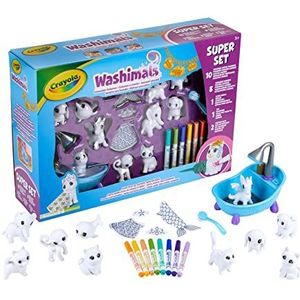 Crayola - Washimals, Super Masker en Outfit Set, Dieren Kleuren en Wassen, Spel en Cadeau voor Kinderen, vanaf 3 jaar, 74-7461