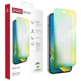 ZAGG InvisibleShield Flex Eco Screen Protector voor iPhone 14/13 Pro, schokbestendig, krasbestendig, organisch, glas-achtig, microbial, (helder)