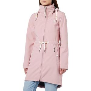 acalmar Dames Fraully gebreide fleece mantel, roze gemêleerd, XL