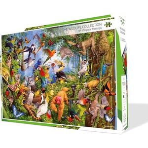The Wildlife Collection – Nr. 1 Tropical Treetops - puzzel 1000 stukjes - Treecer