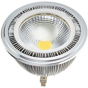 Cablematic - 95 mm COB LED inbouwlamp, 9 W, warm geplatteerd, 3000 K, wit