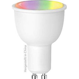 swisstone Smart Wifi LED-lamp, GU10 (380 lumen, 4,5 watt) LED Multicolor (RGB), spraakgestuurd, compatibel met app, werkt met Amazon Alexa en Google Home, SH 360
