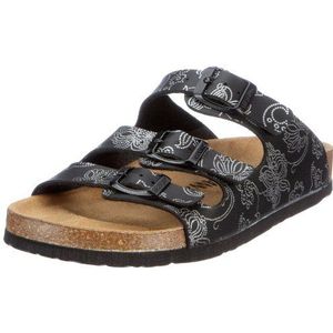 Dr. Brinkmann Dames 700544 slippers, zwart, zilver., 37 EU