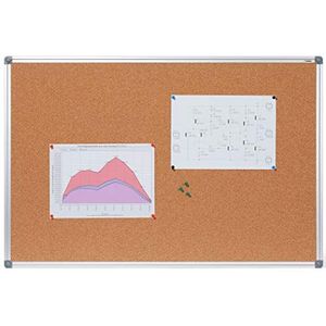 Dahle 96170-52829 Cork Board (aluminium frame, 45 x 60 cm) natuurlijke kurk