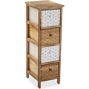 Commode van hout (32 x 81 x 26 cm)