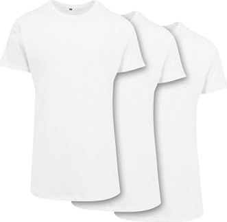 Build Your Brand - Shaped Long Tee - T-shirt - 3 Eenheden