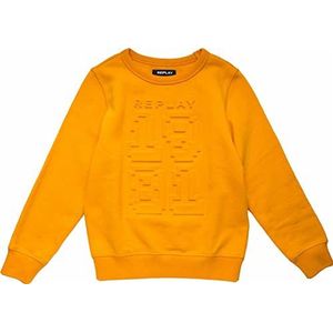 Replay Sb2053 sweatshirt voor jongens, casual, 741 Corn Yellow, 10 Jaar