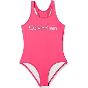Calvin Klein Core Placed Logo Swimsuit voor meisjes