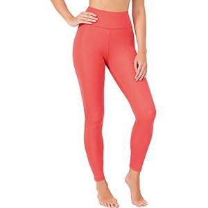 LOS OJOS Basics leggings - yoga, workout en dagelijkse broeken, koraalrood, XXS