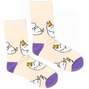 Snorkmaiden Dreaming Moomin sokken, beige, EU36-42, Beige, Lila