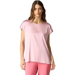 Oltre: Blouse van viscose satijn lente zomer 24, roze, L