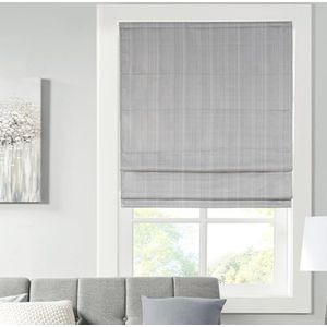 Madison Park Galen Draadloze Romeinse tinten - Stof Privacy Panel Verduistering, Energie-efficiënte, thermisch geïsoleerde raamjaloeziebehandeling, voor slaapkamer, woonkamer decor, 29"" x 64"", grijs