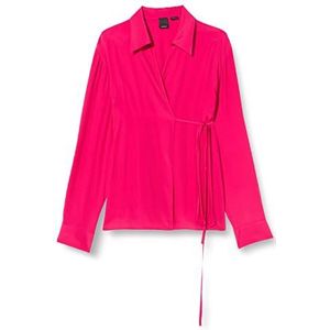 Pinko Capace Shirt Crepe De Chine voor dames, Wwe_Fuchsia Cozy, 42 NL