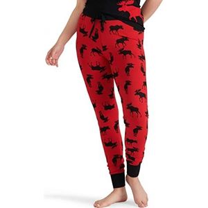 Hatley Pyjama-leggings voor dames, muis op rood, L