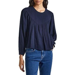 Pepe Jeans Inna Blouse voor dames, Blauw (Dulwich), M