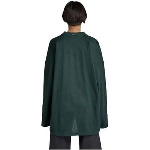 G-STAR RAW Dames Sleeve gr Oversized Sweater, Groen (lauw D163-4287), M