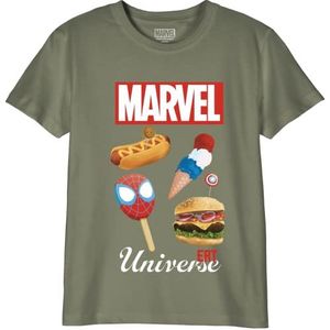 Marvel T-shirt voor jongens, Kaki, 8 Jaren
