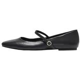 Onlakira - Ballerina's - Imitatieleer - Gesp - Low-top - Vierkante neus