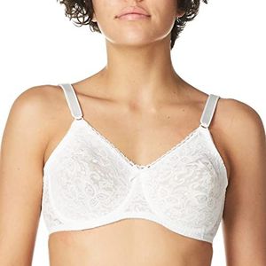 Bali Vrouwen N Smooth Stretch Lace Onderdraad BH Df3432, Wit, 80D