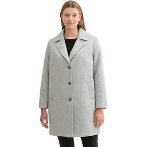 TOM TAILOR Dames 1043639 jas, 21373-Medium Silver Grey Melange, 46, 21373 - Medium Silver Grey Melange, 46