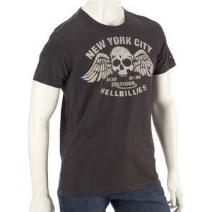 Tommy Jeans T-shirt met 1/2 mouwen voor heren, grijs, 48