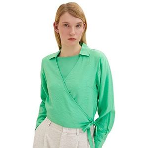 TOM TAILOR Denim Dames blouse 1035431, 11052 - Strong Green, XXL