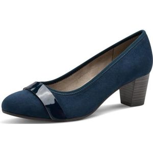 Jana Vegan Pumps, voor dames, marineblauw/marineblauw, maat 38 EU, Navy Navy Pat, 38 EU