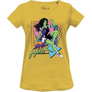 Marvel WOSHEHUTS006 T-shirt, geel, L dames, Geel., L