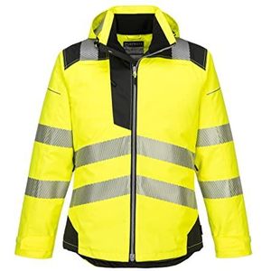 Portwest T400YBR6XL Vision Hi-Vis Rain Jacket, 6X-Large, Yellow/Black