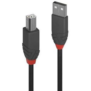 PRENDELUZ Ethernet-kabel 0,2 meter USB 2.0 type A naar type B UTP glasvezelkabel 480 Mbps