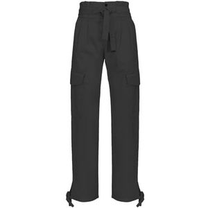 Pinko Gedekte broek satijn stretch casual dames, Z99_nero Limousine, 34 NL