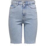 Only - Emily - Lange Denim Shorts - Hoge Taille - Dames