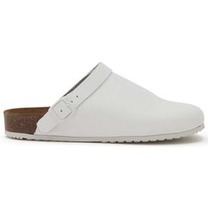 Scholl Cork Pro Clog, schoenen voor medische professionals, uniseks, volwassenen, 35 EU, Wit, 35 EU