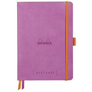 Rhodia 117580C Goalbook Notitieboek, A5, 14,8 x 21 cm, dot, praktisch en trendy, met zacht deksel, 90 g wit papier, 120 vellen, 1 stuk, paars