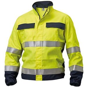 Siggi Multipro jas met hoge zichtbaarheid, geel/blauw, heren, XL