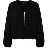 Pcjunna - Gebreid Vest - V-hals - Lange Mouwen - Boxy Fit